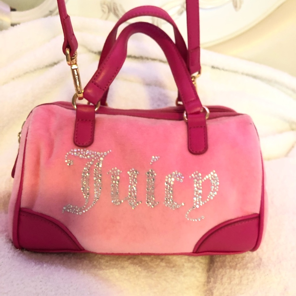 Juicy couture pink bag steffy with rhinestones SOLD